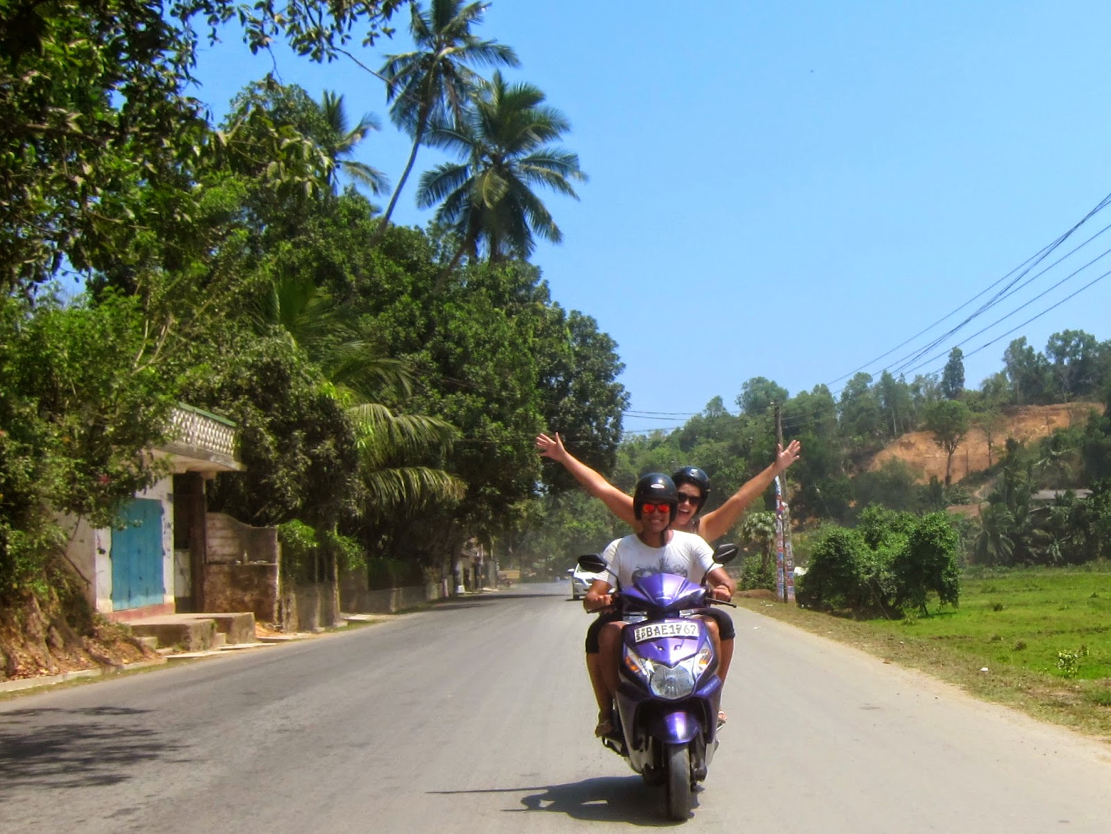 scooter rundreise på Si Lanka